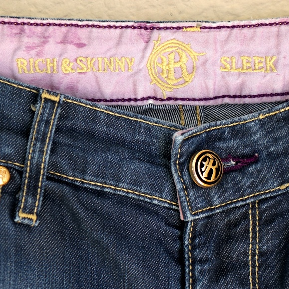 Low-rise straight leg R&S "Sleek" style jeans - Picture 8 of 13